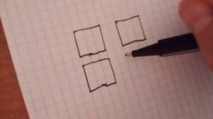 как нарисовать 3d квадраты? ВСё в видосике.
