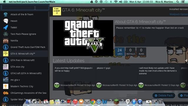How to get the city map on GTA minecraft using Technic Launcher on mac смотреть онлайн