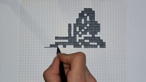 021 | Рисуем по клеточкам. Бабочка.