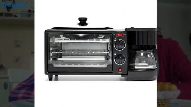 2021 New Multifunction Toaster Coffee Maker 3 in 1 Breakfast Maker смотреть онлайн