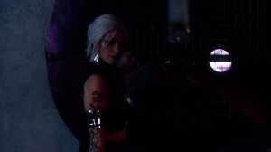 Ирина Мейер (Irina Meier) Косплей Цири из The Witcher в мире Cyberpunk 2077