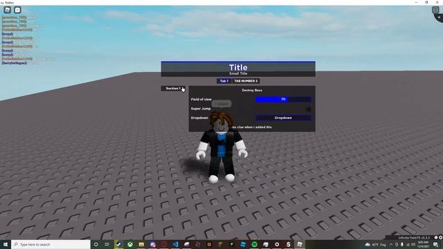 Roblox UI Lib (Menu Base) By Jayy#6265 смотреть онлайн