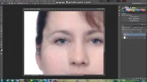 Фотошоп Попытка убрать печать с лица