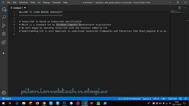 ES6 Javascript Tutorial For Beginners | Es6 Introduction |  Part 1