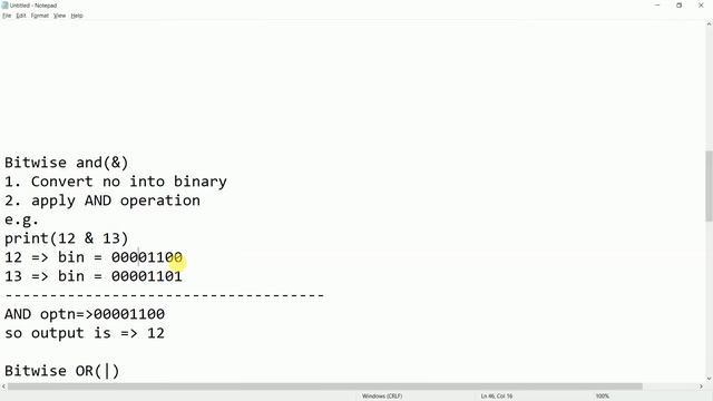 #5 Bitwise Operator in Python | Compliment | AND | OR | XOR | Left Shift | Right Shift
