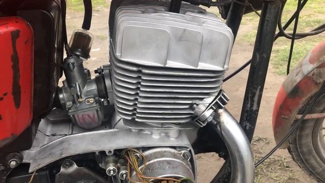 Двигатель Ява (Jawa) 350/638 тест 01.06.2020 после ремонта (г. Новосибирск) смотреть онлайн