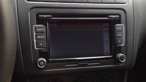 Установленная RCD-510 Delphi в VW polo Sedan