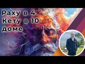 Лунные узлы Раху в 4 - Кету в 10 доме по Джйотиш