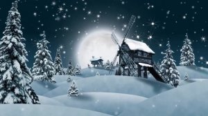 Зимняя, новогодняя заставка, футаж