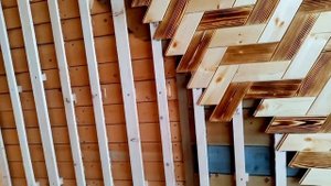 Рисунки из вагонки. Процесс монтажа. Отделка вагонкой