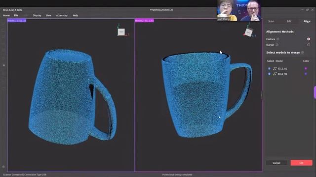 Revo Scan 5 Tutorial: Scan & Align a Mug | PUTV Guide & Revopoint RANGE 3D Scanner смотреть онлайн