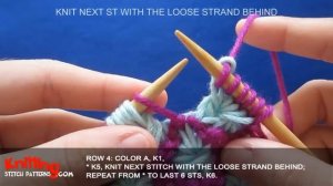 HowToknit Aster Stitch