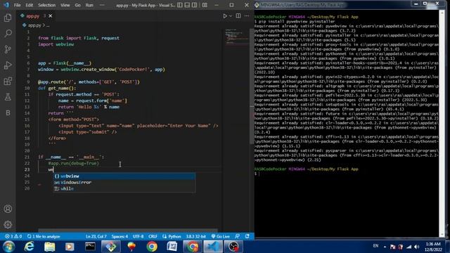 How to Convert Flask App to exe File || Convert py to exe file || Flask Python Tutorial