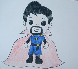 Рисование Доктора Стрэнджа для детей