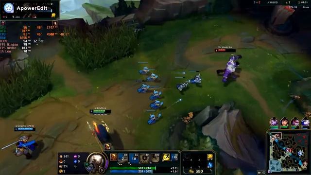 Notebook 2AM E550 - i7 9700 + GTX 1050 3GB - League of Legends смотреть онлайн