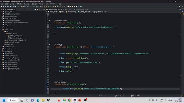 L_05 Annotations in TestNg part 02 || Testing Automation || Java Selenium                   #testng
