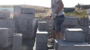 Газоблок. Чистка от клея