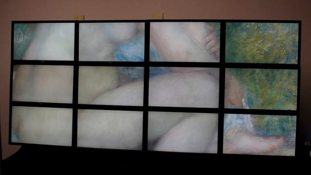 12-monitor Digital Art Board: automatic zooming and panning high resolution digital painting смотреть онлайн