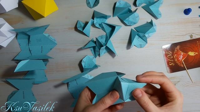 МК Снежинка/ полигональная фигура/ Papercraft/ Snowflake