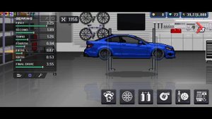 Pixel car racer (MERCEDES C63 AMG)