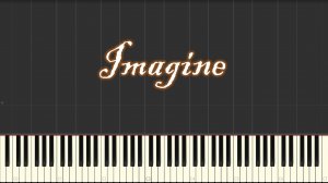 Джон Леннон - Imagine (piano tutorial) [НОТЫ + MIDI]