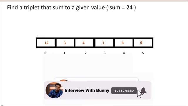 Searching Algorithm (Q&A -11) - Find Triplets In Array With Given Sum | 3 Sum Problem
