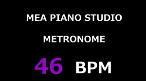 MEA Piano Studio Web Metronome 46 bpm