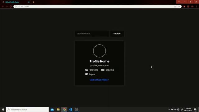 Build a Github Profile Search App With HTML, CSS and JavaScript