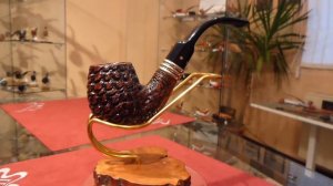 Briar pipe Paronelli 9mm bent sea coral dark -  eBay item number: 181477384605