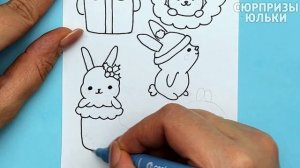 DIY НОВОГОДНИЕ НАКЛЕЙКИ 2023 | Как сделать ПРОСТЫЕ новогодние наклейки своими руками@surprizy_yulki