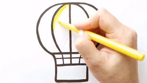 ВОЗДУШНЫЙ ШАР / мультик раскраска для детей / Нарисуй Ка