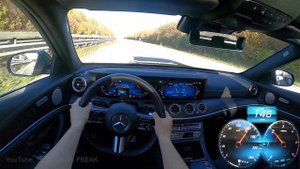 2022 Mercedes Benz E 220 d 4MATIC T-Model 200 PS TOP SPEED AUTOBAHN DRIVE POV