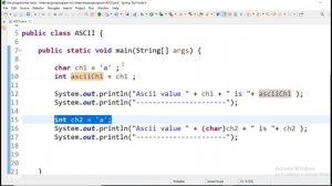 How to print ascii value in java| Program to print ascii value | java interview question