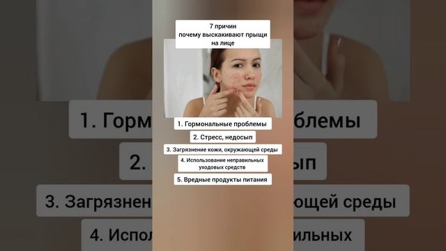 Почему выскакивают прыщи, угревая сыпь?