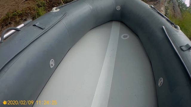 Лодка x-river rocky 355. Наш отзыв . V образное дно у лодки. смотреть онлайн