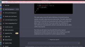 Creating VPC using AWS CDK with Chat GPT
