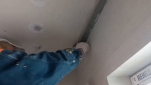 !Монтаж потолка из ГИПСОКАРТОНА по верху плитки.