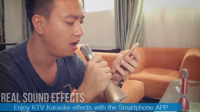 Караоке микрофон с Bluetooth динамиком TUXUN K068 смотреть онлайн