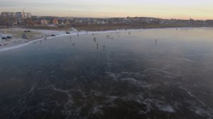 Катание на коньках на озере Чебаркуль. 4К