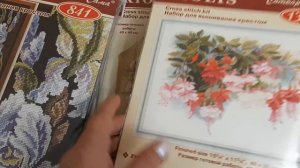 Хомячьи запасы моих наборов для вышивки крестиком
