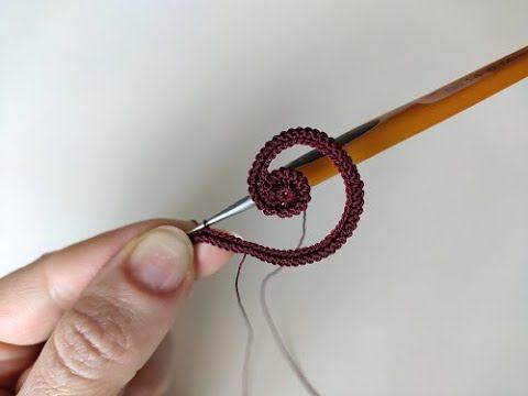 Часть 11. Основной бордовый завиток. S - образный. смотреть онлайн