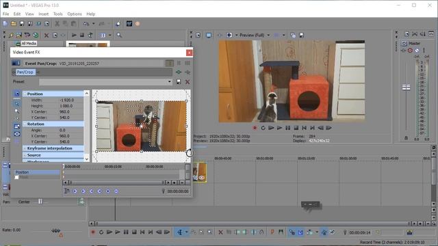 Делаем зеркальное отражение видео в Vegas Pro быстро и просто