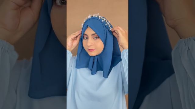 Crisscross Hijab Tutorial | How to attach Hair accessories to your Hijab #hijabstyle #hijabtutorial