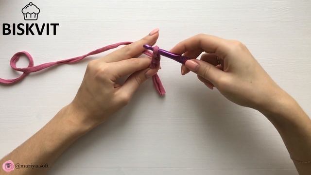 Крючок для начинающих. 2 урок | Воздушные петли. Вязание крючком с нуля.