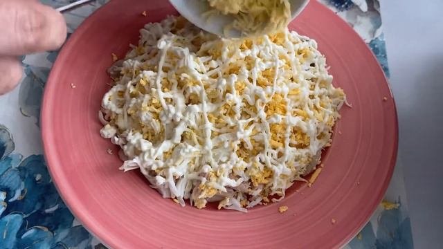 Самый простой и легкий салат за 5 минут. Салат на каждый день Мужской каприз/Салат с курицей и яйцо