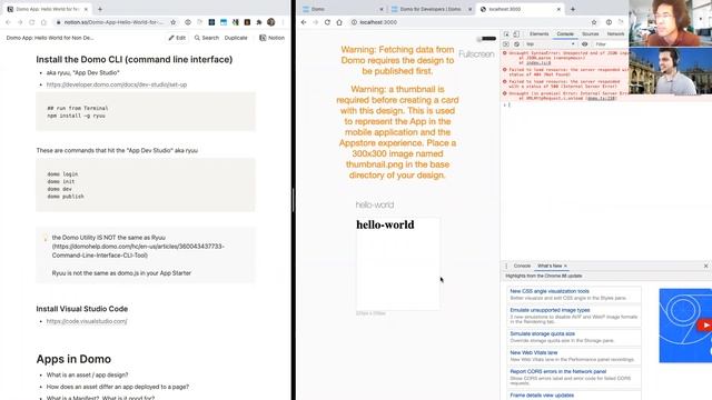 Domo Tutorial - Build a "Hello World" App (vanilla JS, HTML, and CSS) смотреть онлайн