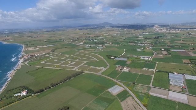 Cyprus Larnaca Pervolia Seafront Plot Aerial смотреть онлайн