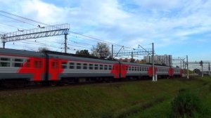 Электропоезд ЭР2Р-7054 сообщением "Куровская - Москва Казанская"