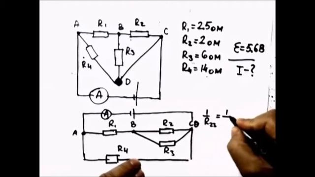 Физика. Решение задач. Электричество. Что покажет амперметр? Выполнялка 29 смотреть онлайн