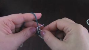 Двухцветный двусторонний узор спицами. #20.